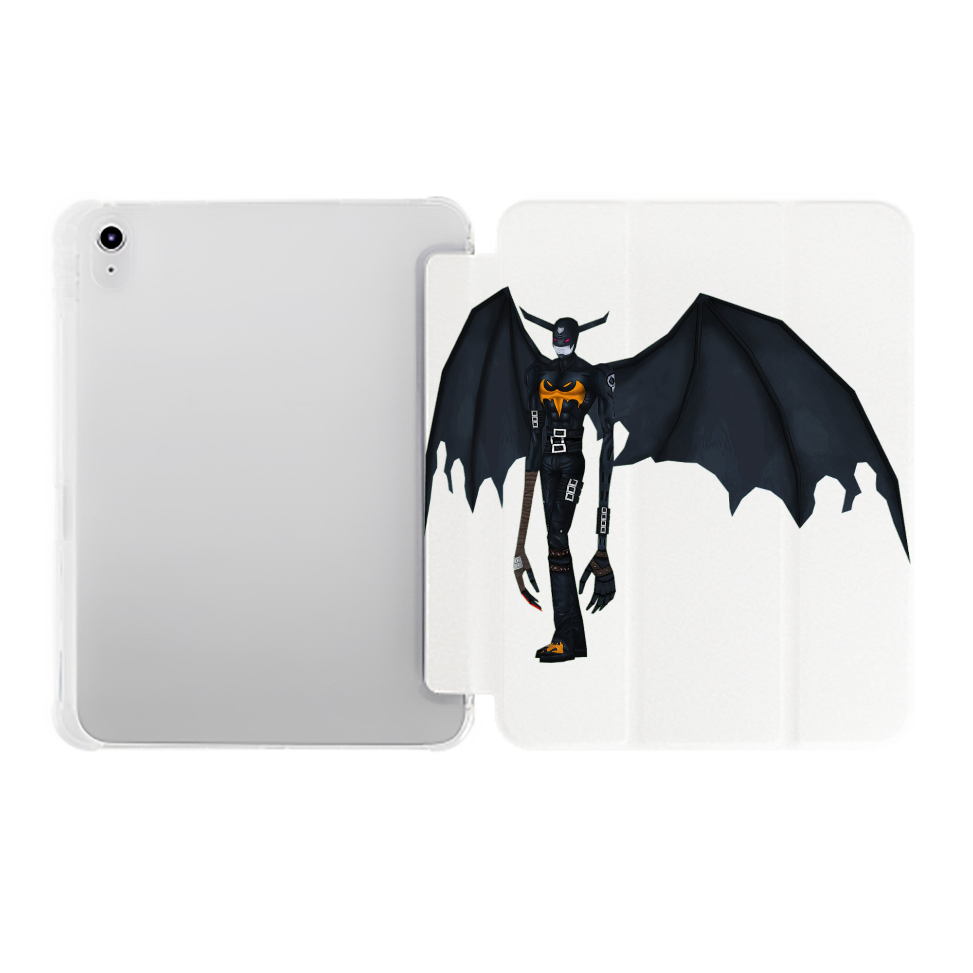 （画像用） Digimon デジタルモンスター/デジモン IPad ケース ペン収納付き 三つ折りスタンド PUレザー×シリコン 対応機種9.5/10.5/10.9インチ
